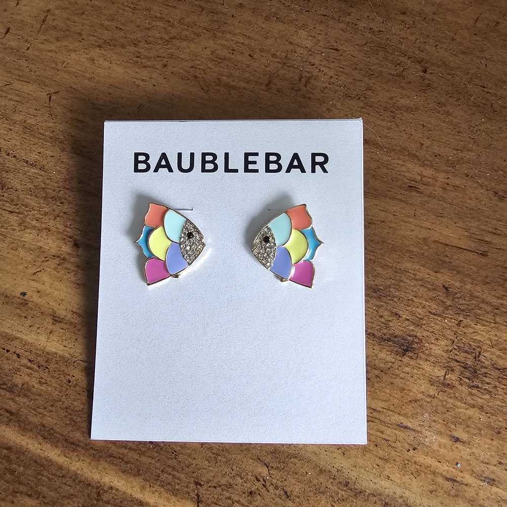 NWT Nordstrom Baublebar Colorful Fish Earrings